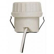 Satco 90-1107 - Medium Porcelain Snap In Socket with Leads