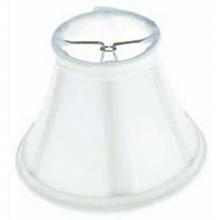 Satco 90-1277 - White Silk Bell Clip On Shade