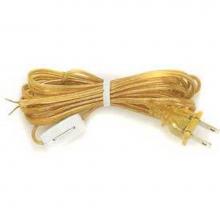 Satco 90-1582 - 8 ft Brown Cord Set W Switch Spt