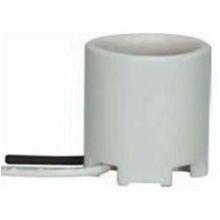 Satco 90-2621 - Keyless Glazed Porcelain Socket with 9'' Awm