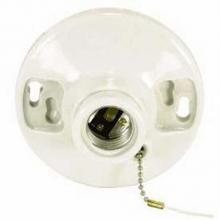 Satco 90-443 - Porcelain Keyless with Chain