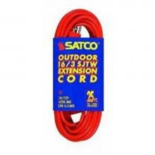 Satco 93-5006 - 50 ft 16-3 Sjtw Orange Cord