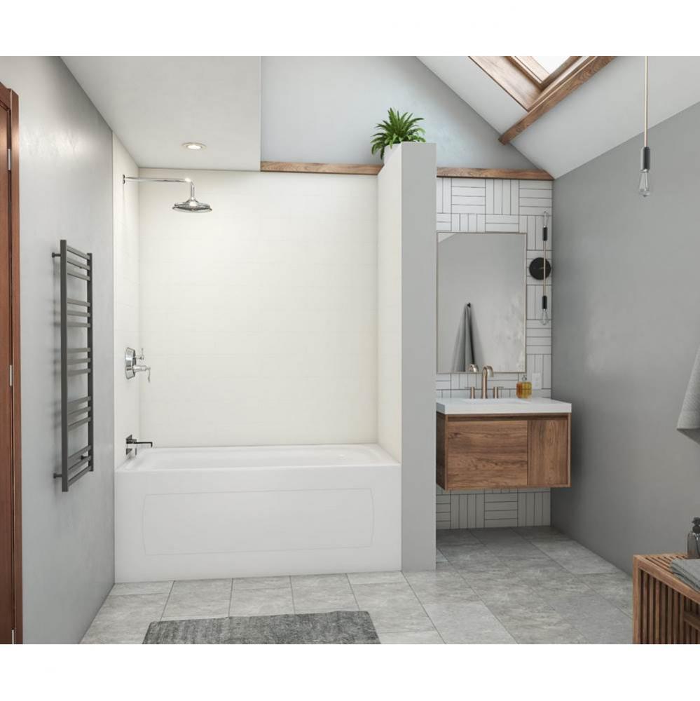 MSMK72-3450 34 x 50 x 72 Swanstone® Modern Subway Tile Glue up Bathtub and Shower Wall Kit in