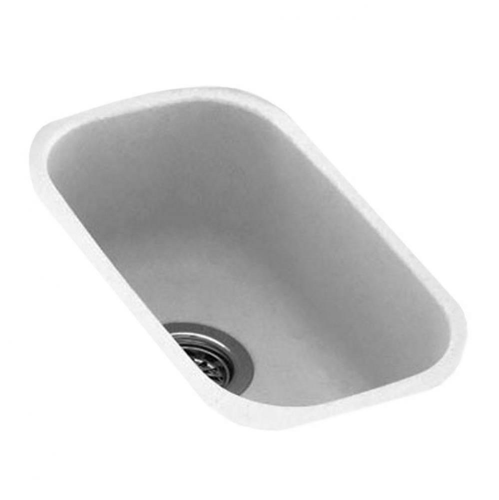 US-1711 11 x 17 Swanstone® Undermount Single Bowl Sink in White