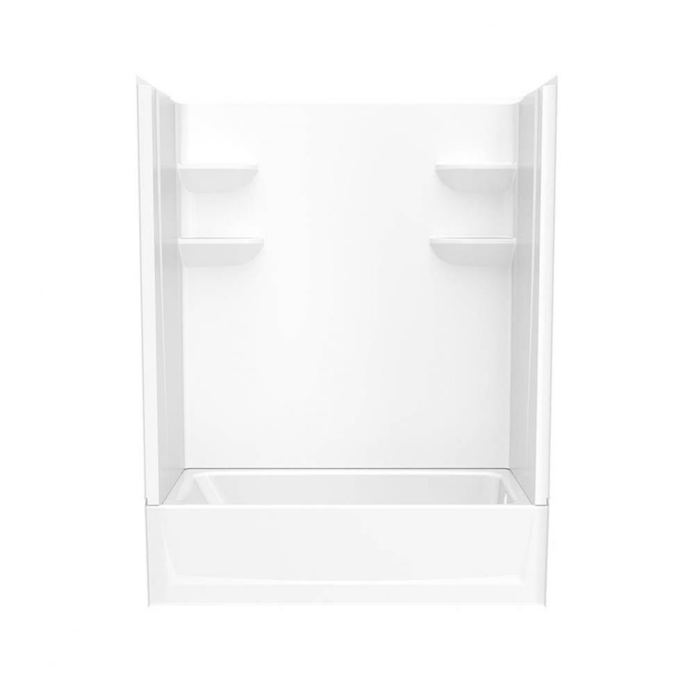 VP6030CTS2L/R 60 x 30 Veritek™ Pro Alcove Left Hand Drain Four Piece Tub Shower in White