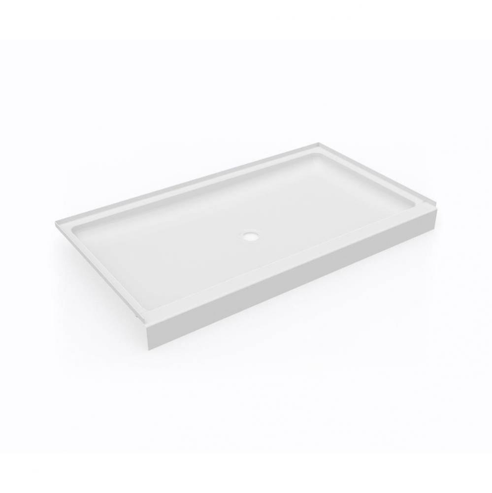 SS-3460 34 x 60 Swanstone® Alcove Shower Pan with Center Drain in White