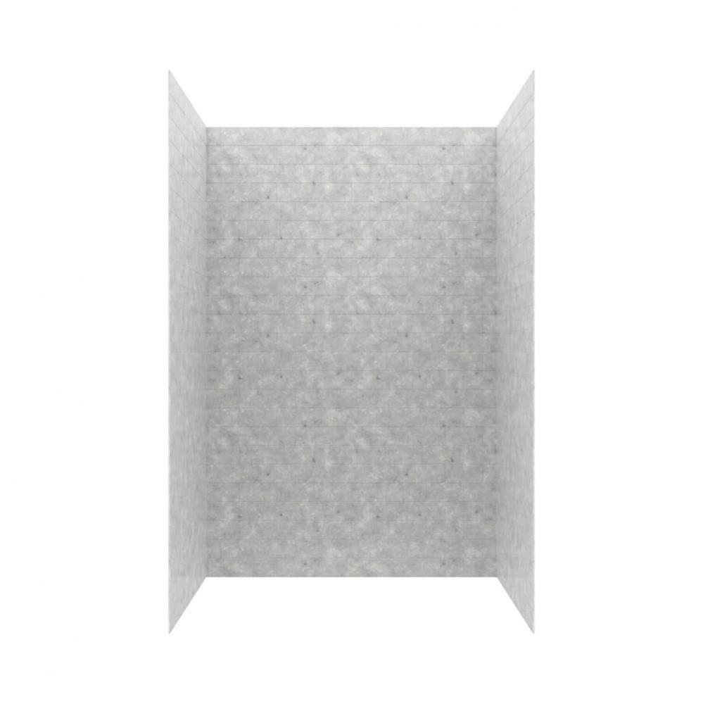 MTMK96-4262 42 x 62 x 96 Swanstone® Metro Subway Tile Glue up Shower Wall Kit in Ice