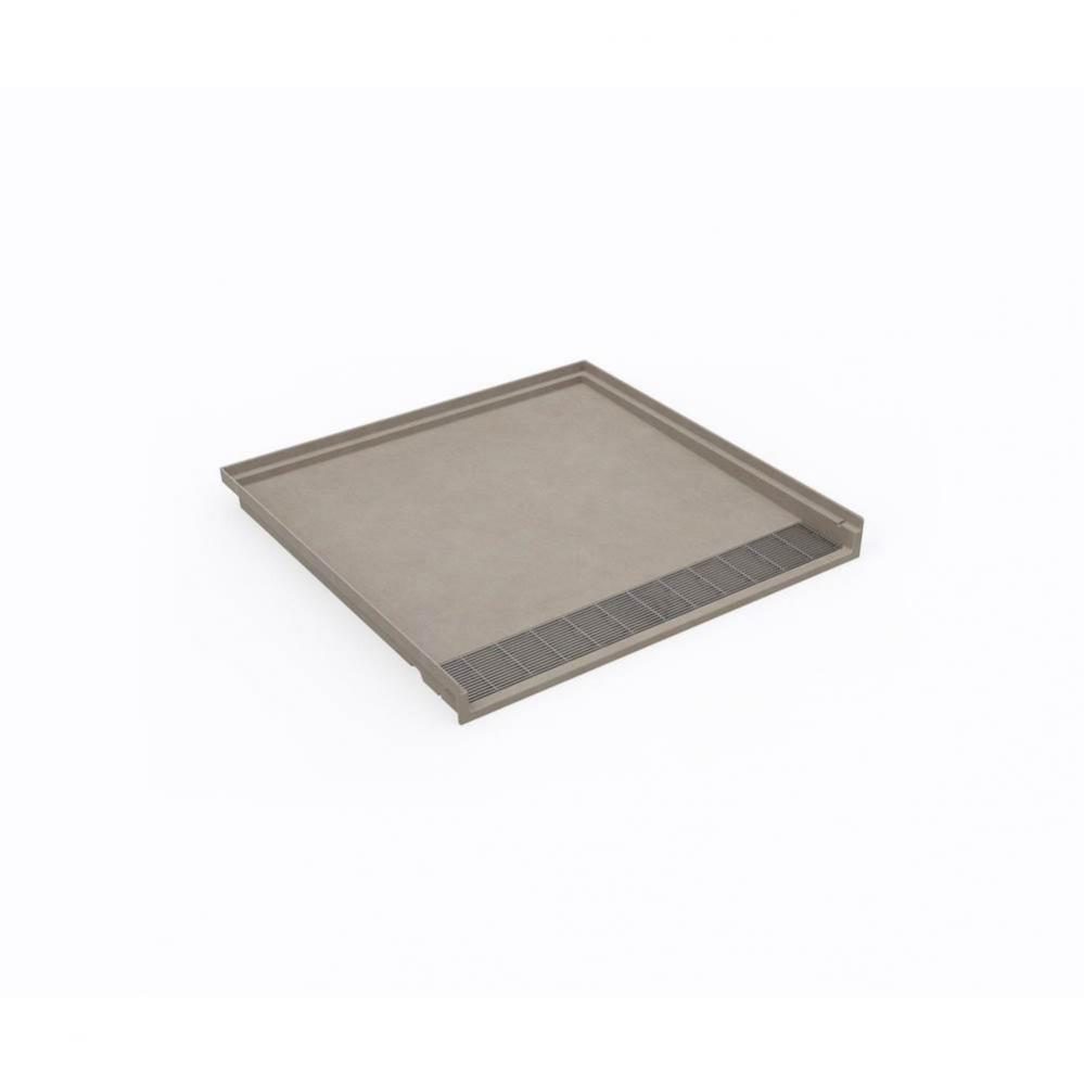 STF-3838 38 x 38 Performix Alcove Shower Pan with Center Drain Limestone