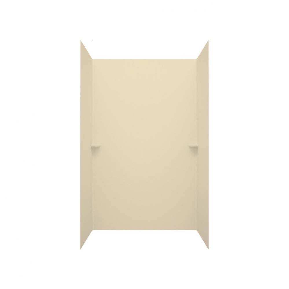 SK-366296 36 x 62 x 96 Swanstone® Smooth Glue up Shower Wall Kit in Bone