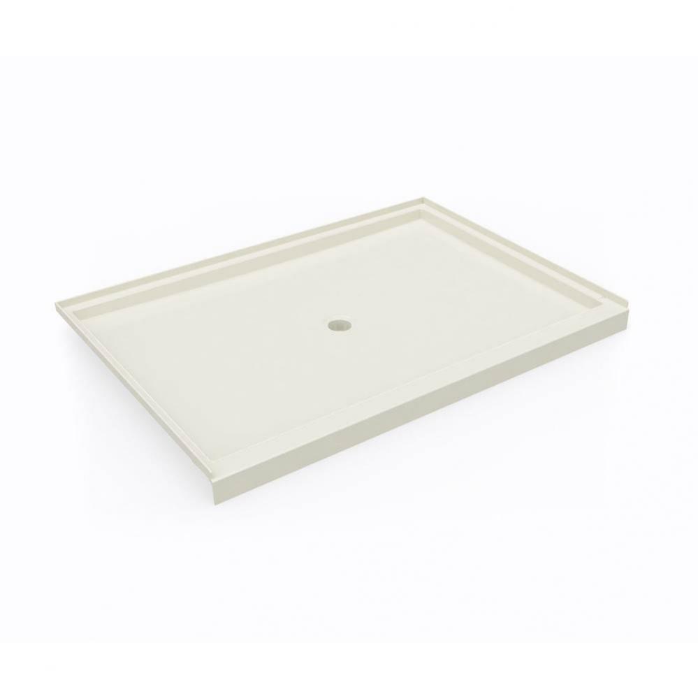 SS-4260 42 x 60 Swanstone® Alcove Shower Pan with Center Drain in Bone