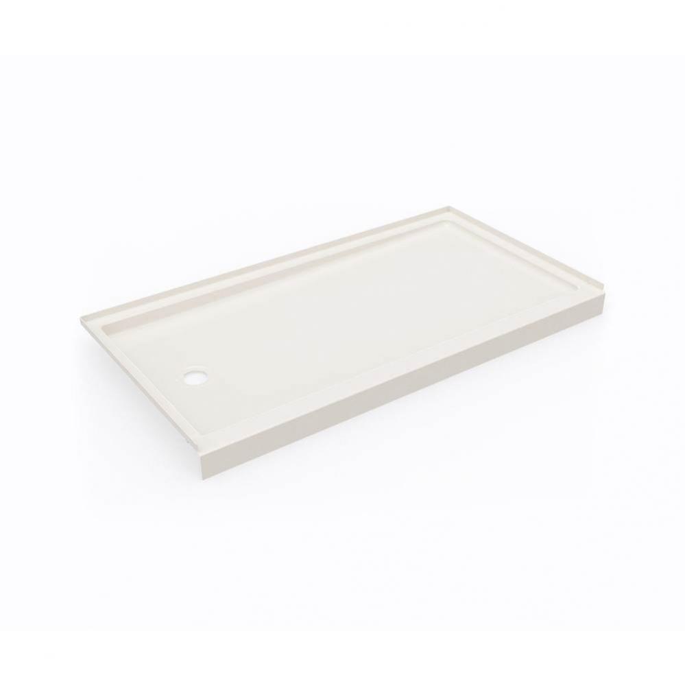 SR-3260LM/RM 32 x 60 Swanstone® Alcove Shower Pan with Left Hand Drain in Bisque
