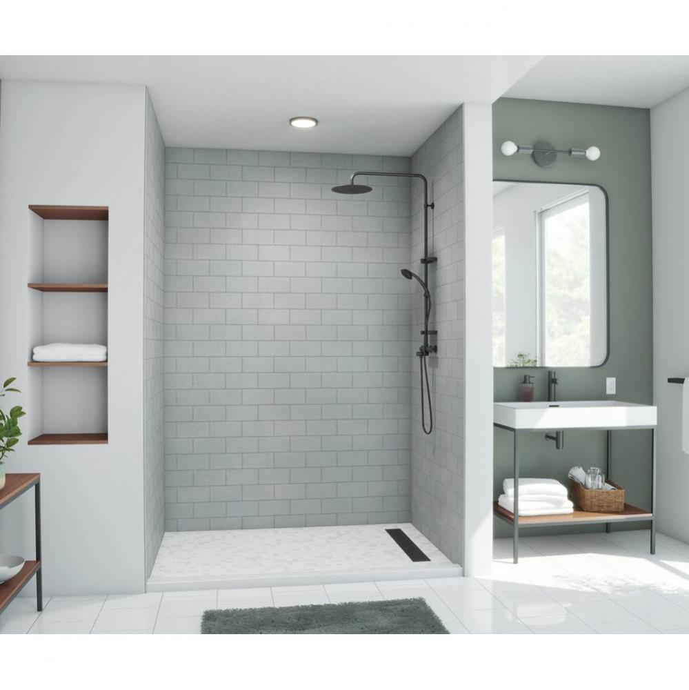 MTMK96-3662 36 x 62 x 96 Swanstone® Metro Subway Tile Glue up Bathtub and Shower Wall Kit in