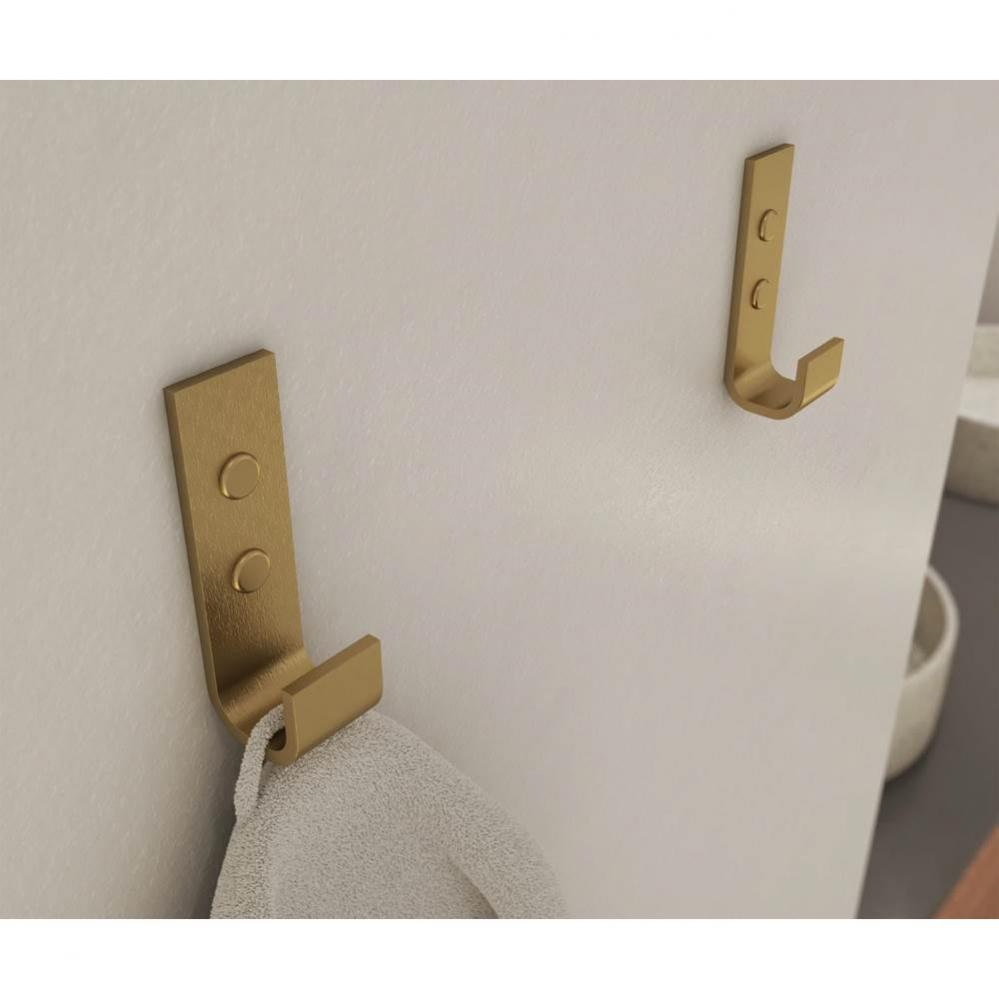 Odile Suite Hook in Brushed Gold - Pack of 2