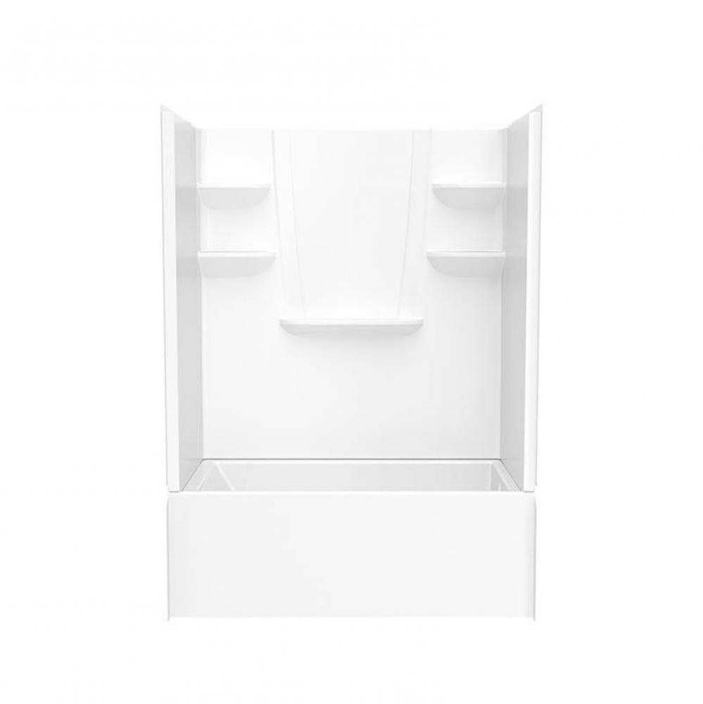VP6032CTSMMAL/R 60 x 32 Veritek™ Pro Alcove Left Hand Drain Four Piece Tub Shower in White