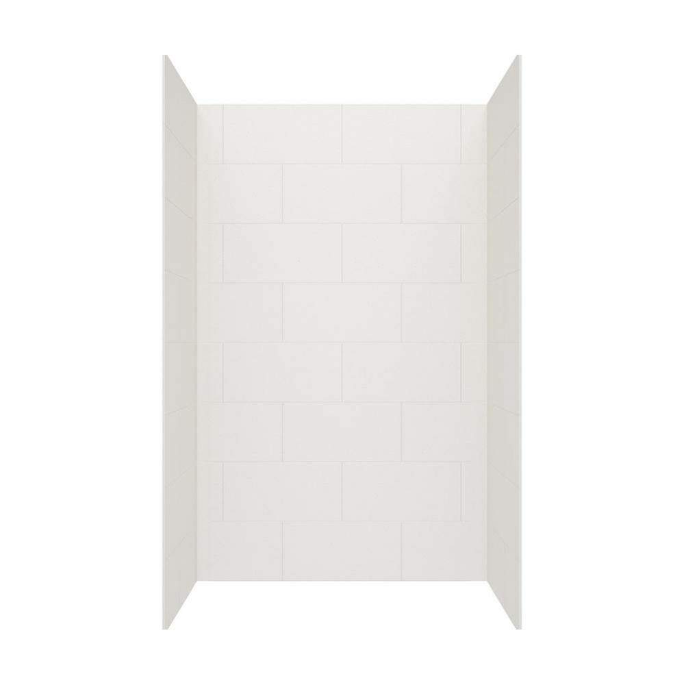 TSMK84-3636 36 x 36 x 84 Swanstone® Traditional Subway Tile Glue up Shower Wall Kit in Birch