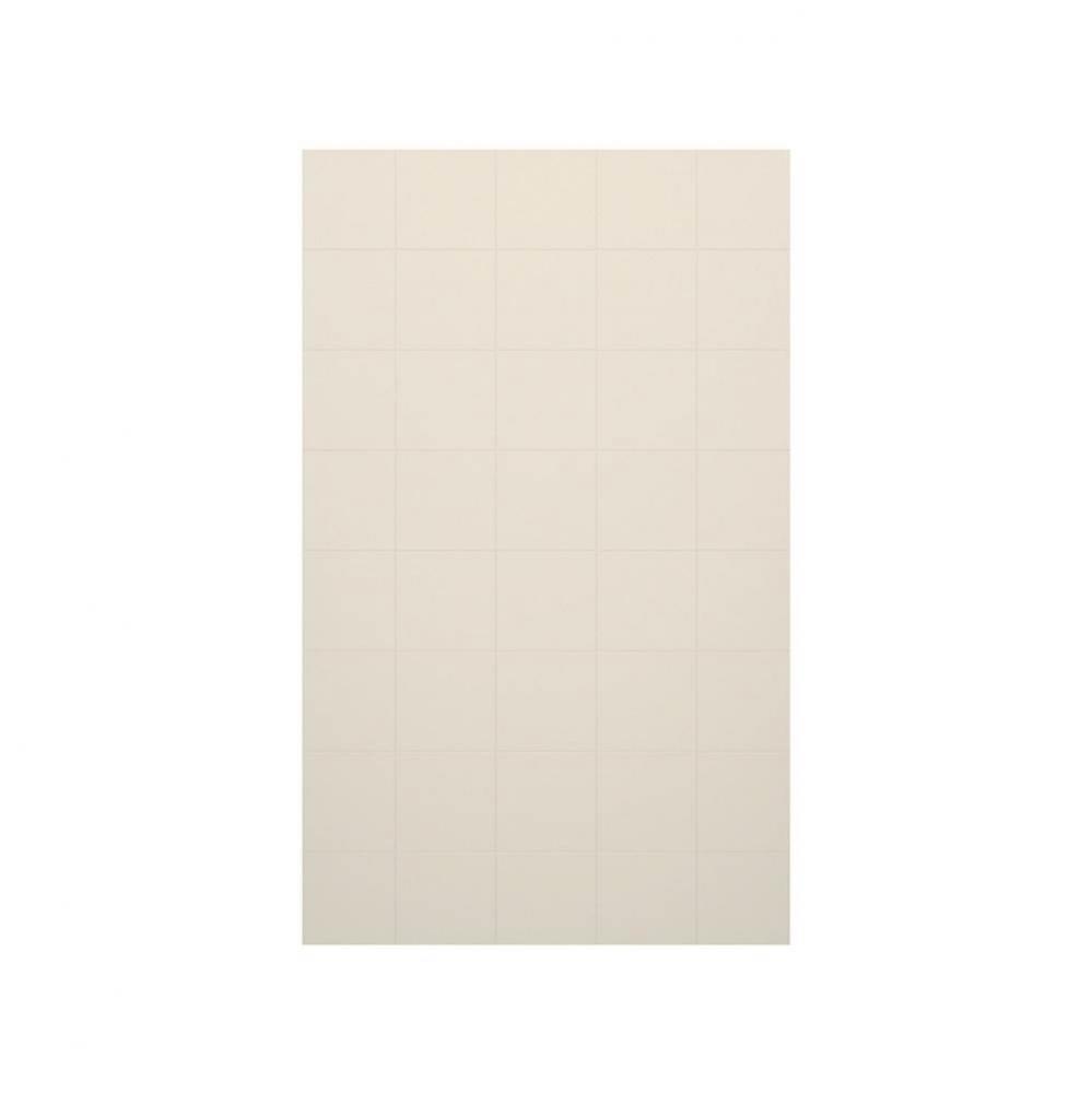 SSSQ-6296-1 62 x 96 Swanstone® Square Tile Glue up Bath Single Wall Panel in Bisque