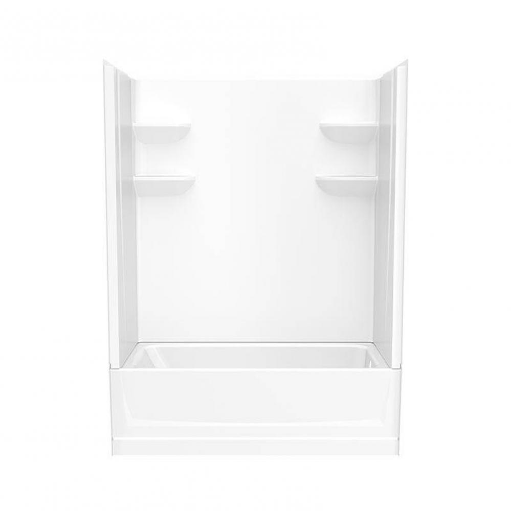 VP6030CTSM2AL/R 60 x 30 Veritek™ Pro Alcove Left Hand Drain Four Piece Tub Shower in White