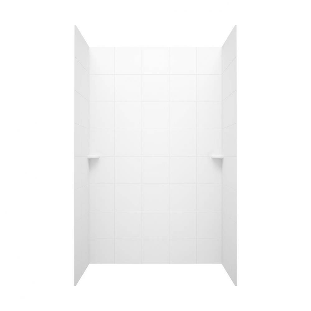 36'' x 36'' x 72'' Square Tile Bath Wall Kit