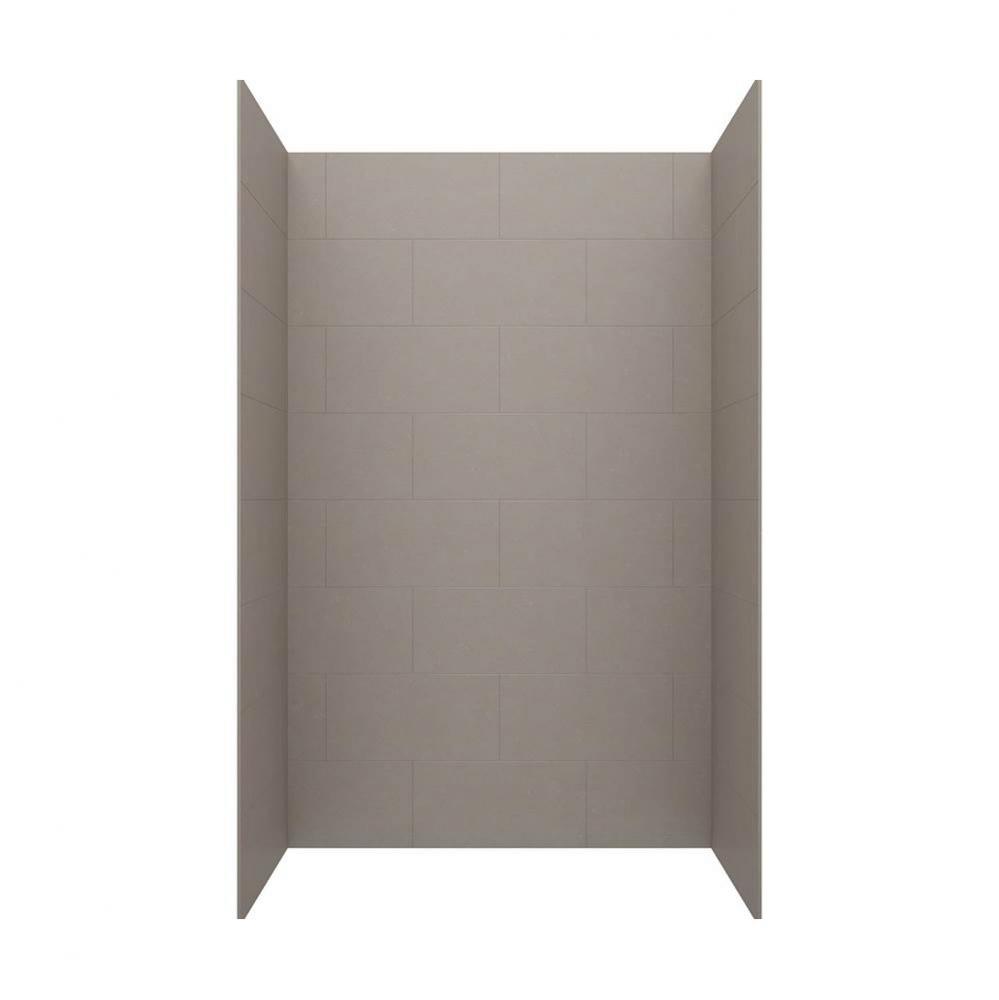 TSMK84-3250 32 x 50 x 84 Swanstone® Traditional Subway Tile Glue up Shower Wall Kit in Clay