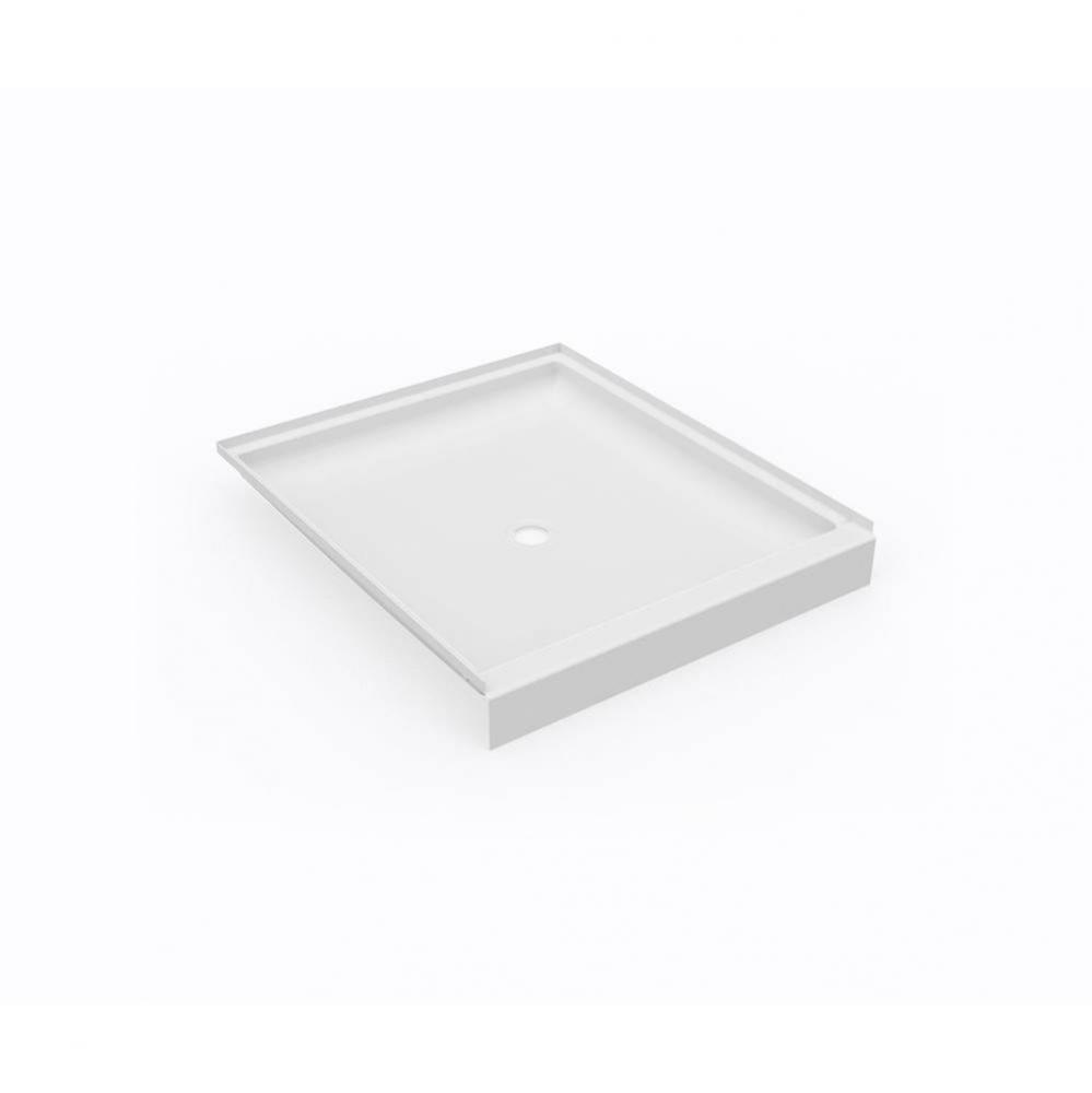 SS-4236 42 x 36 Swanstone® Alcove Shower Pan with Center Drain in White
