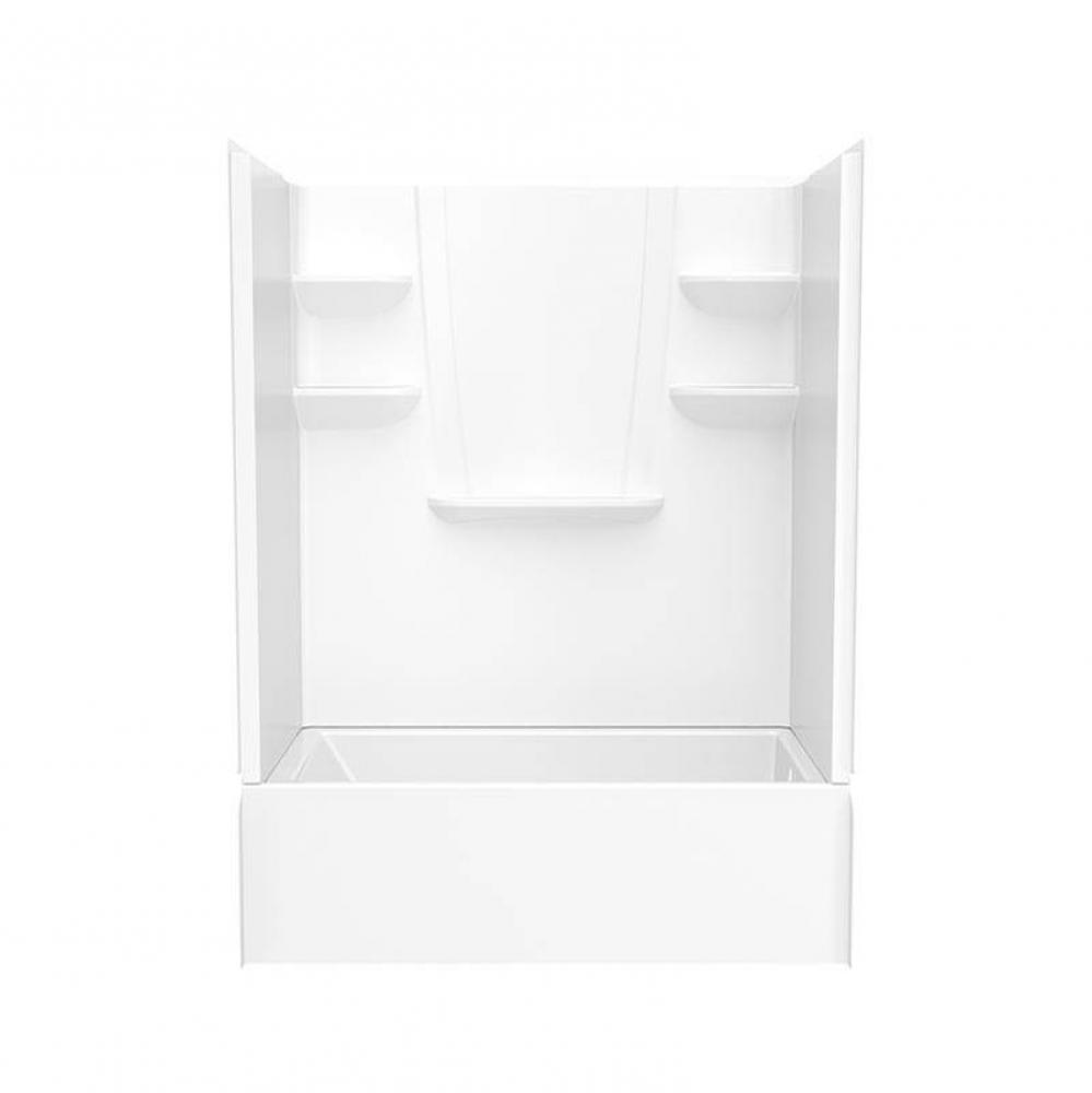 VP6032CTSMINL/R 60 x 32 Veritek™ Pro Alcove Right Hand Drain Four Piece Tub Shower in White