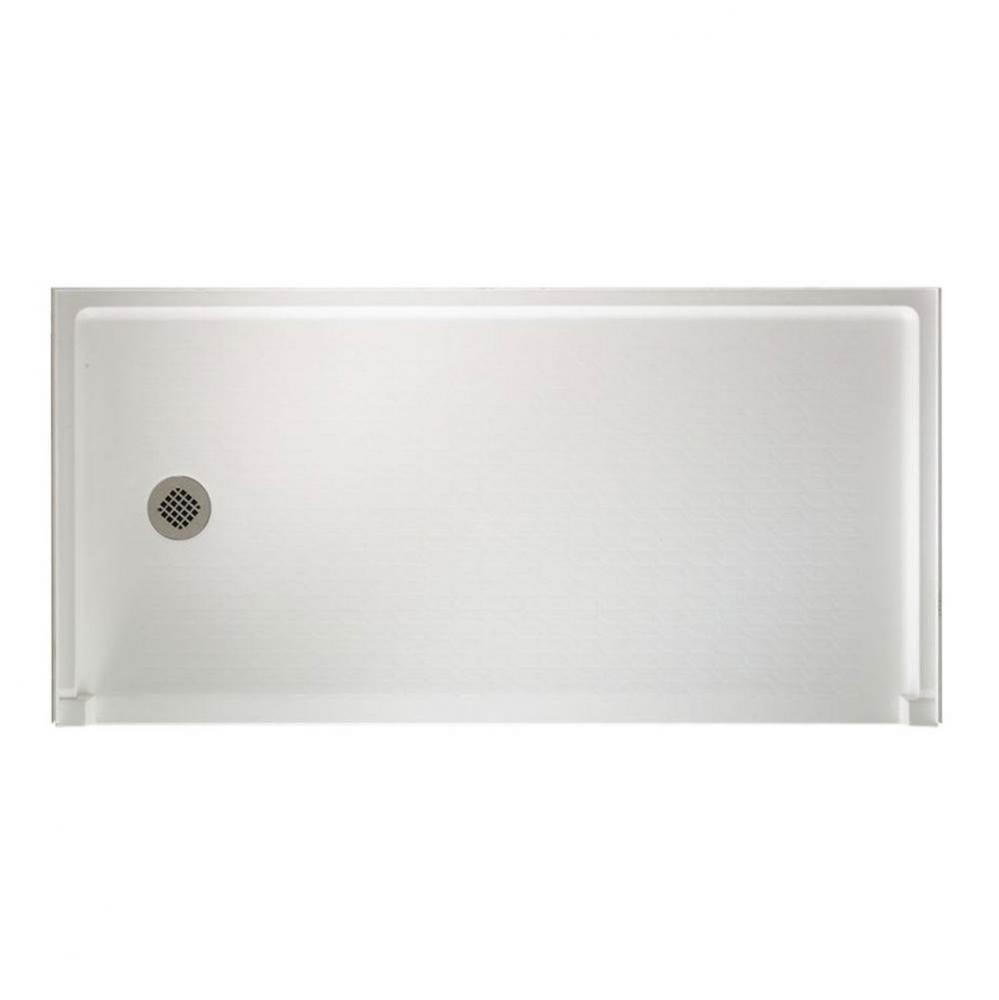 SBF-3060 30 x 60 Swanstone Alcove Shower Pan with Left Hand Drain in Bisque