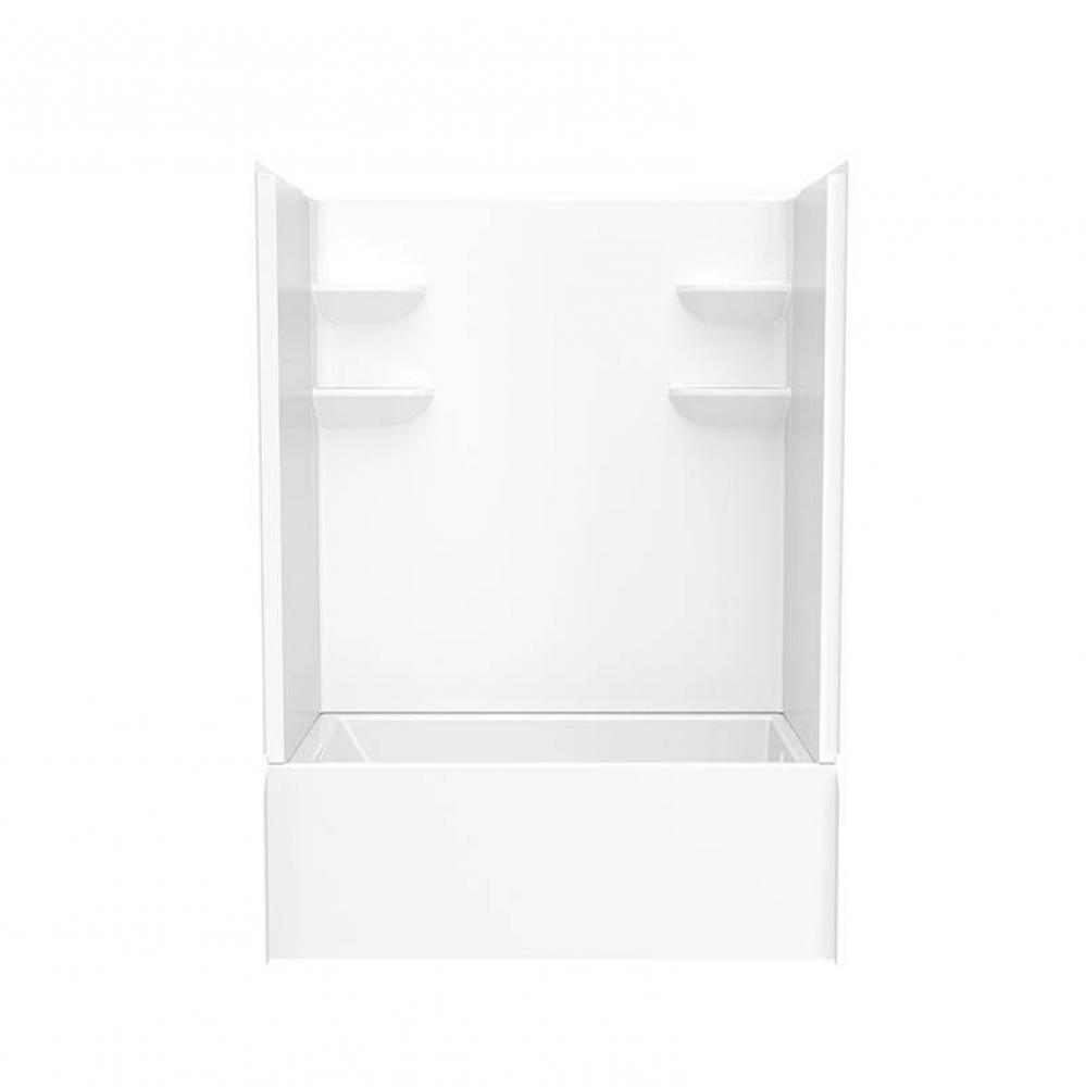 VP6032CTSMM2L/R 60 x 32 Veritek™ Pro Alcove Left Hand Drain Four Piece Tub Shower in White