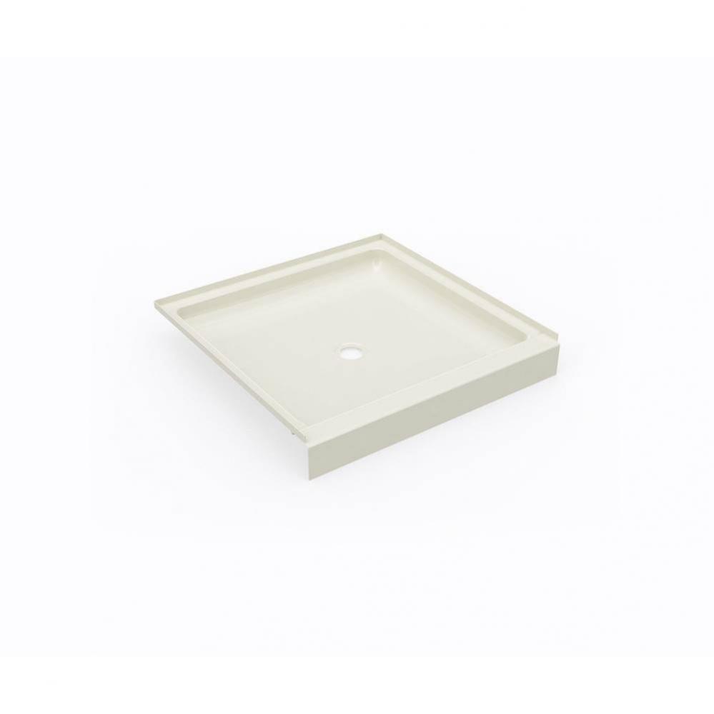 SS-3636 36 x 36 Swanstone® Alcove Shower Pan with Center Drain in Bone