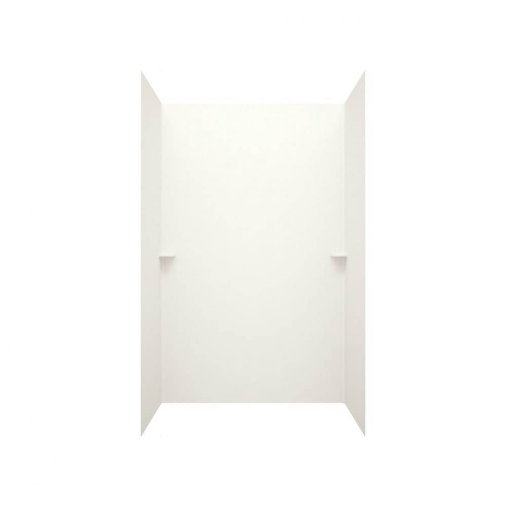 SK-484896 48 x 48 x 96 Swanstone® Smooth Glue up Shower Wall Kit in Bisque