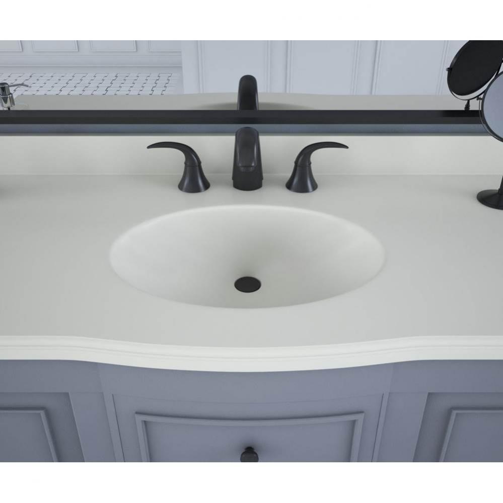 EV1B2255 Europa 22 x 55 Single Bowl Vanity Top in Bisque