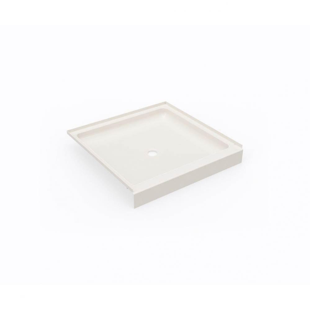 SS-3636 36 x 36 Swanstone® Alcove Shower Pan with Center Drain in Bisque