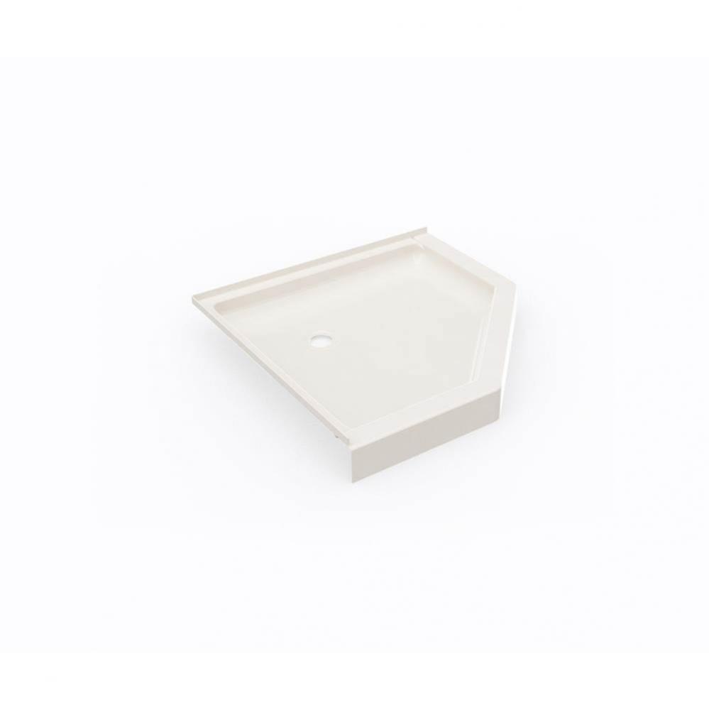 SS-38NEO 38 x 38 Swanstone® Corner Shower Pan with Center Drain in Bisque