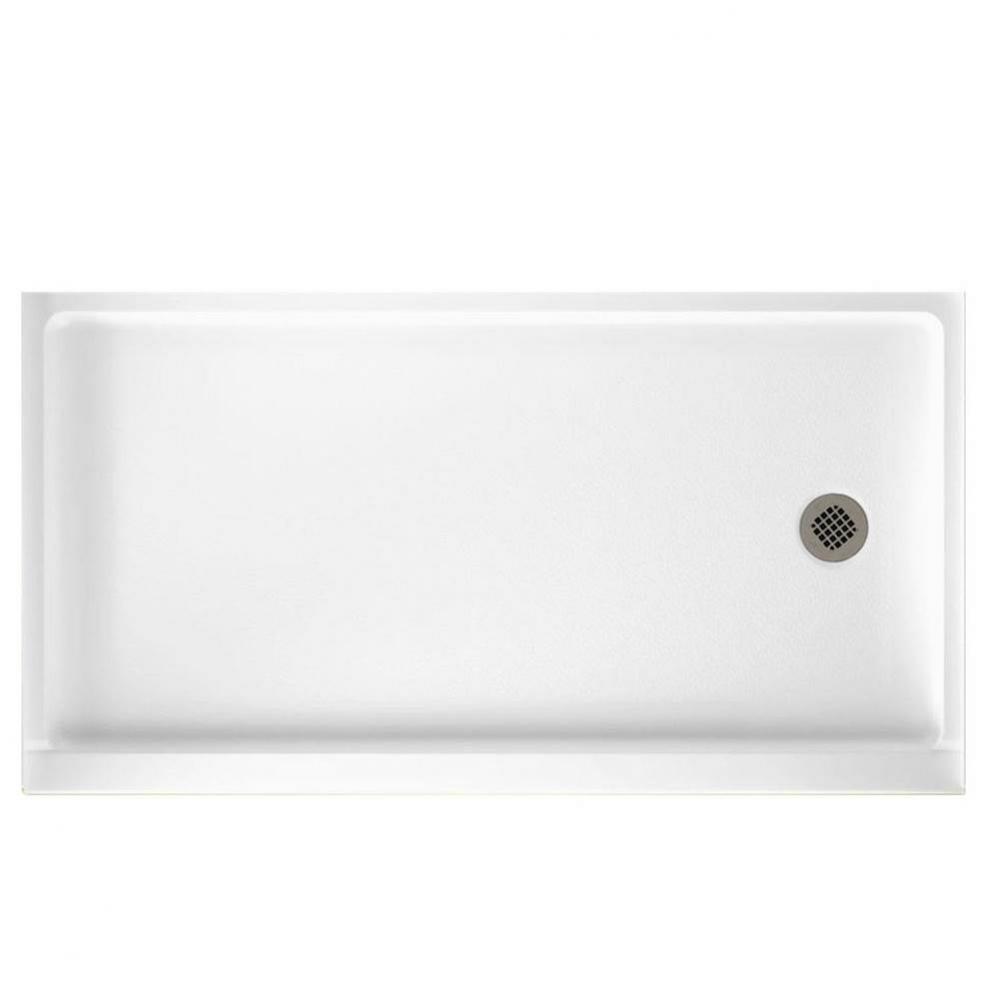 FR-3260RM 32 x 60 Veritek Alcove Shower Pan with Right Hand Drain in Bone