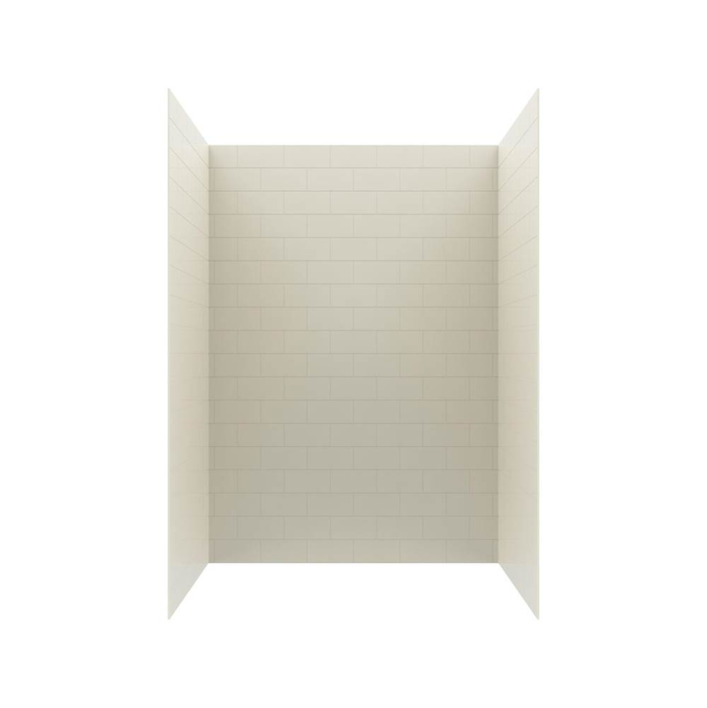 MTMK72-3450 34 x 50 x 72 Swanstone® Metro Subway Tile Glue up Bathtub and Shower Wall Kit in
