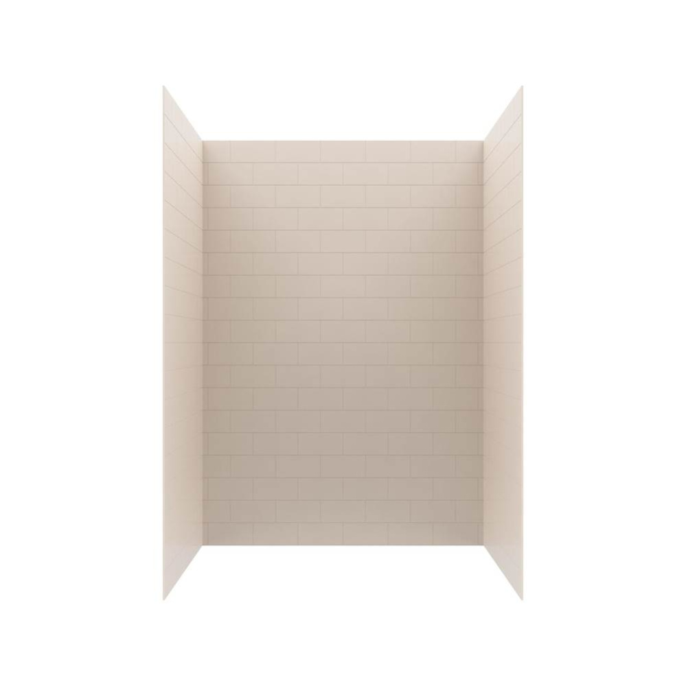 MTMK72-3450 34 x 50 x 72 Swanstone® Metro Subway Tile Glue up Bathtub and Shower Wall Kit in