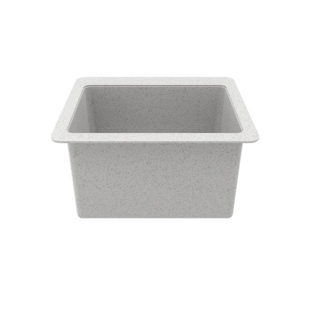 SSUS 22 x 25 Swanstone® Dual Mount Large Bowl Utility Sink in White