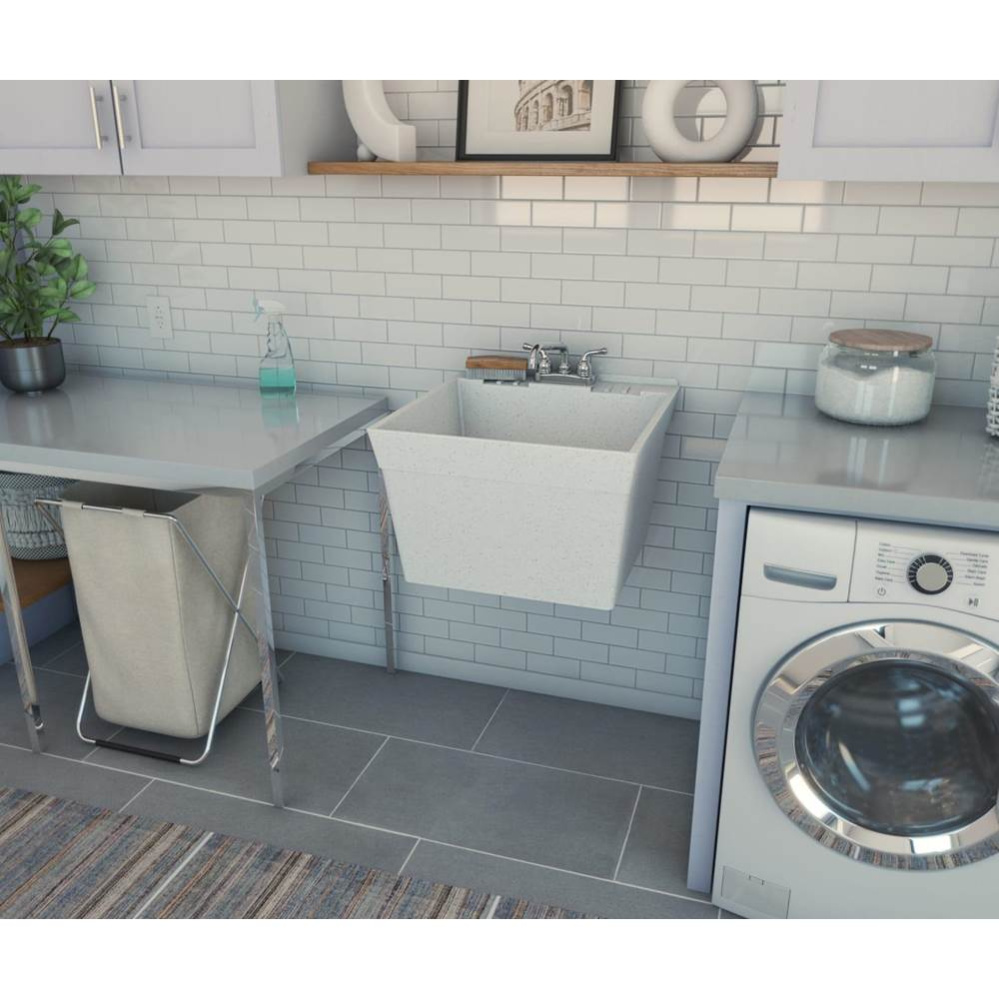 MF-W 22 x 24 Veritek Wall Mount Single Bowl Laundry Tub in Flock