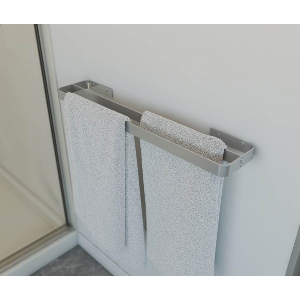 Odile Suite 24 in. Double Towel Bar in Brushed Chrome