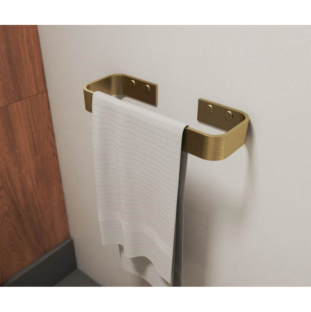 Odile Suite Hand Towel Holder in Brushed Gold