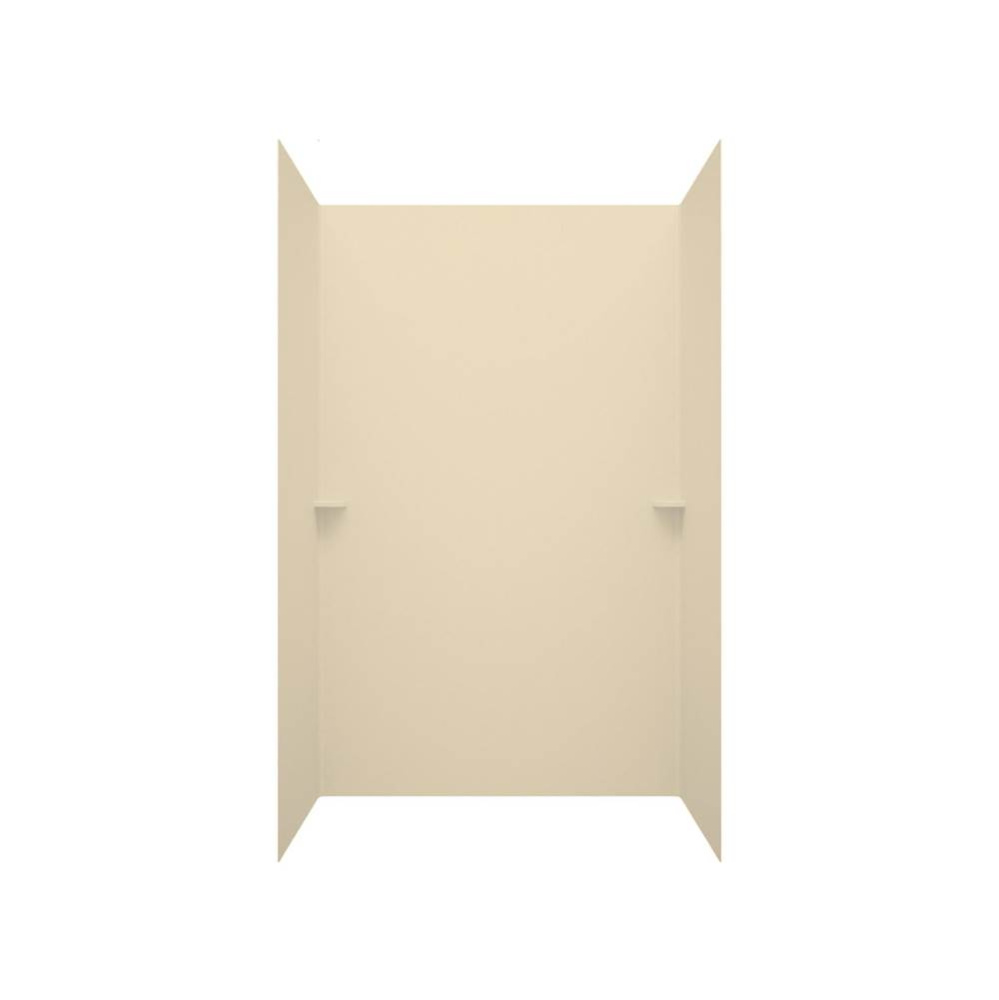 SK-363696 36 x 36 x 96 Swanstone® Smooth Glue up Shower Wall Kit in Bone
