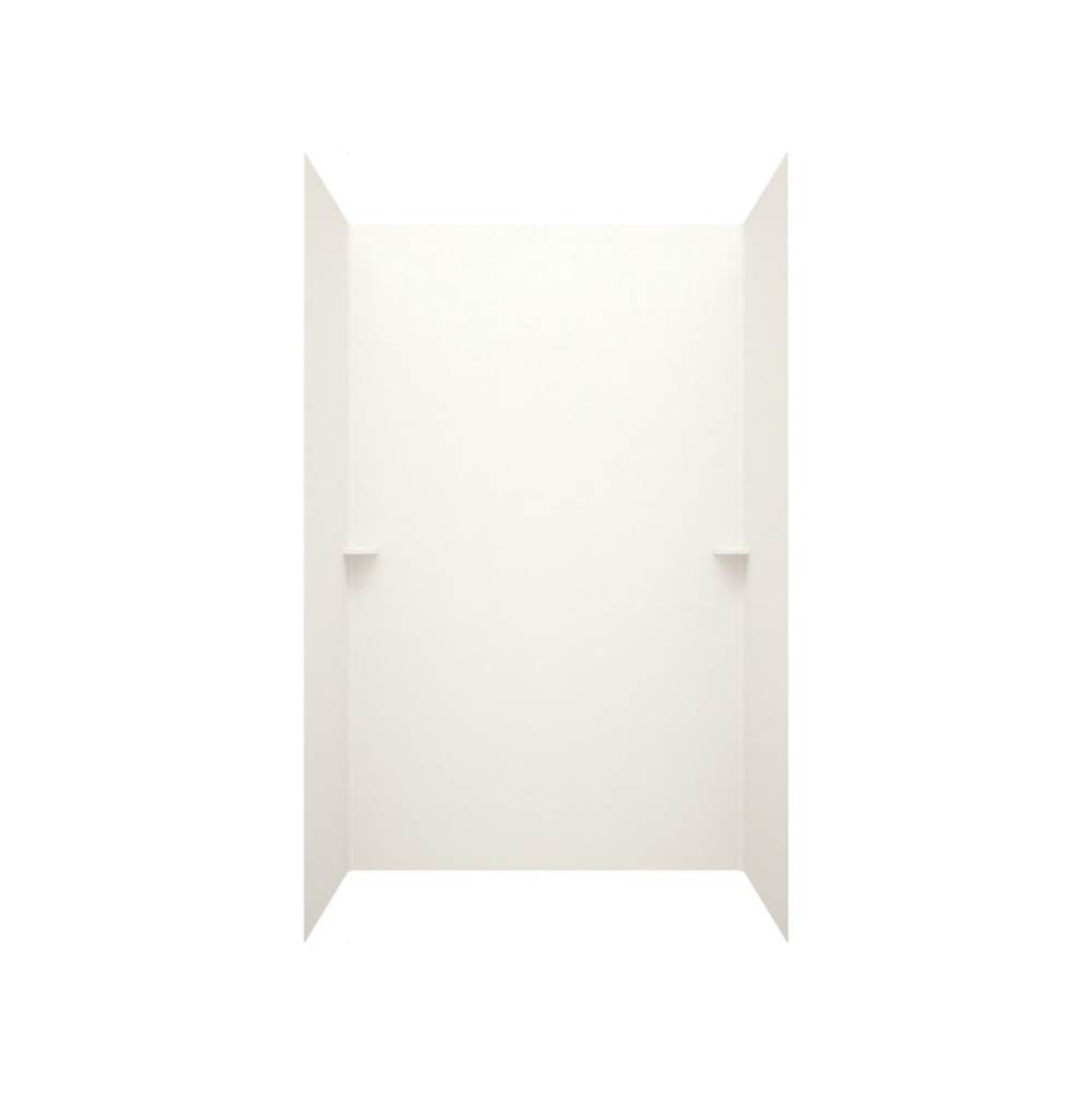 SK-484896 48 x 48 x 96 Swanstone® Smooth Glue up Shower Wall Kit in Bisque