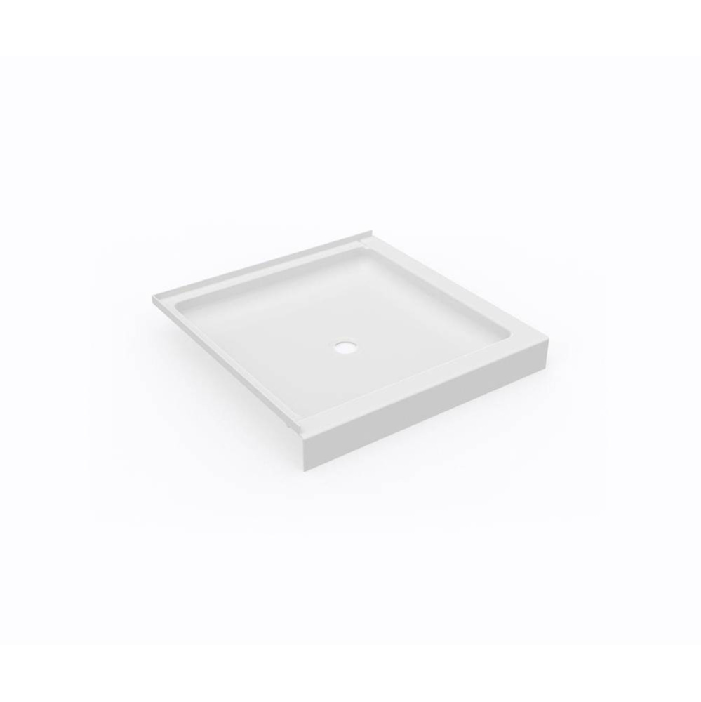 SS-36DTF 36 x 36 Swanstone® Corner Shower Pan with Center Drain in White