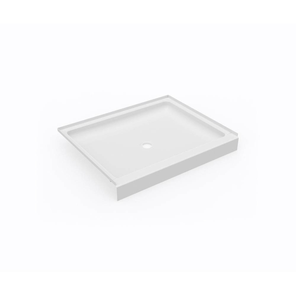 SS-3442 34 x 42 Swanstone® Alcove Shower Pan with Center Drain in White