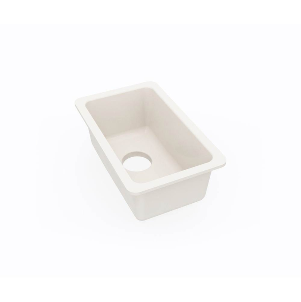 US-1711 11 x 17 Swanstone® Undermount Single Bowl Sink in Bisque