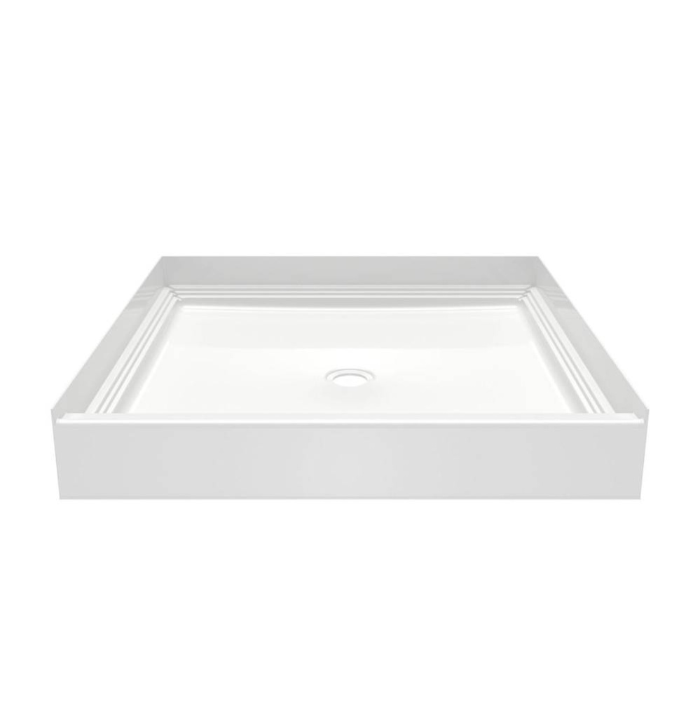 VP4242CPAN Veritek™ Pro Alcove Shower Pan with Center Drain in White