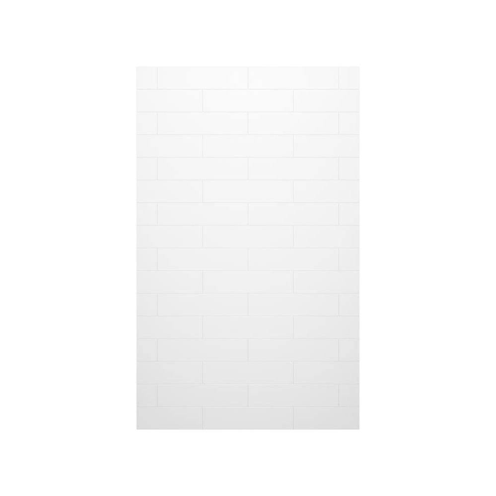 MSMK-9634-1 34 x 96 Swanstone® Modern Subway Tile Glue up Bathtub and Shower Single Wall Pane