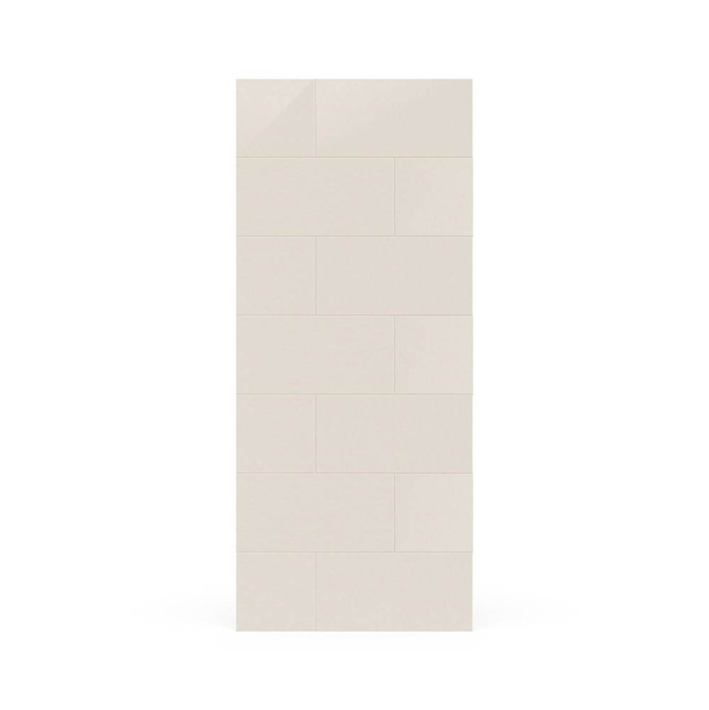 TSMK-8438-1 38 x 84 Swanstone Traditional Subway Tile Glue up Bathtub and Shower Single Wall Panel