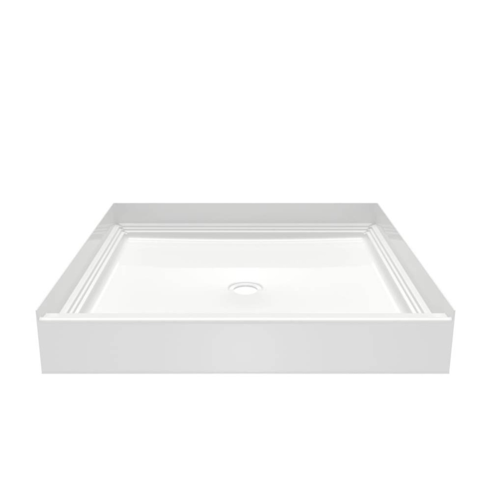 VP4242CPANNS Veritek™ Pro Alcove Shower Pan with Center Drain in White