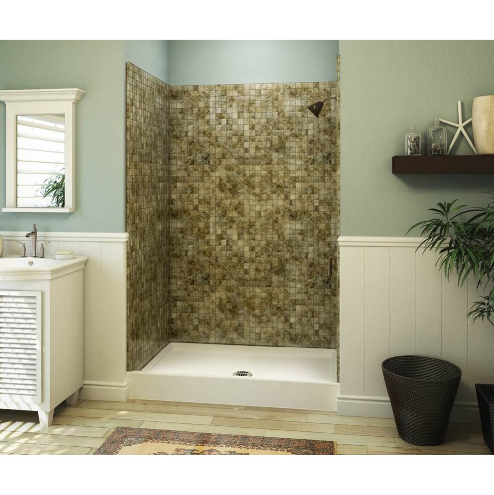 VP4834CPAN Veritek™ Pro Alcove Shower Pan with Center Drain in White