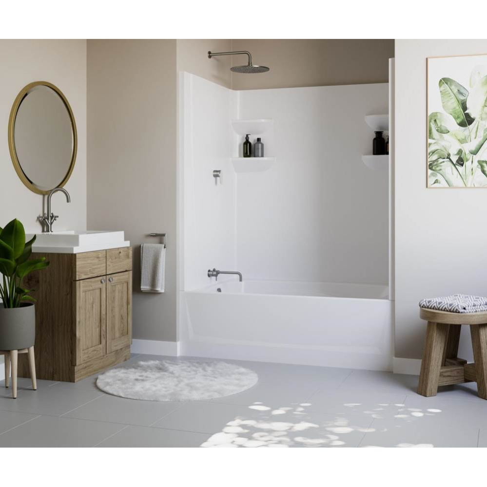 VP6042CTS2AL/R 60 x 42 Veritek™ Pro Alcove Left Hand Drain Four Piece Tub Shower in White